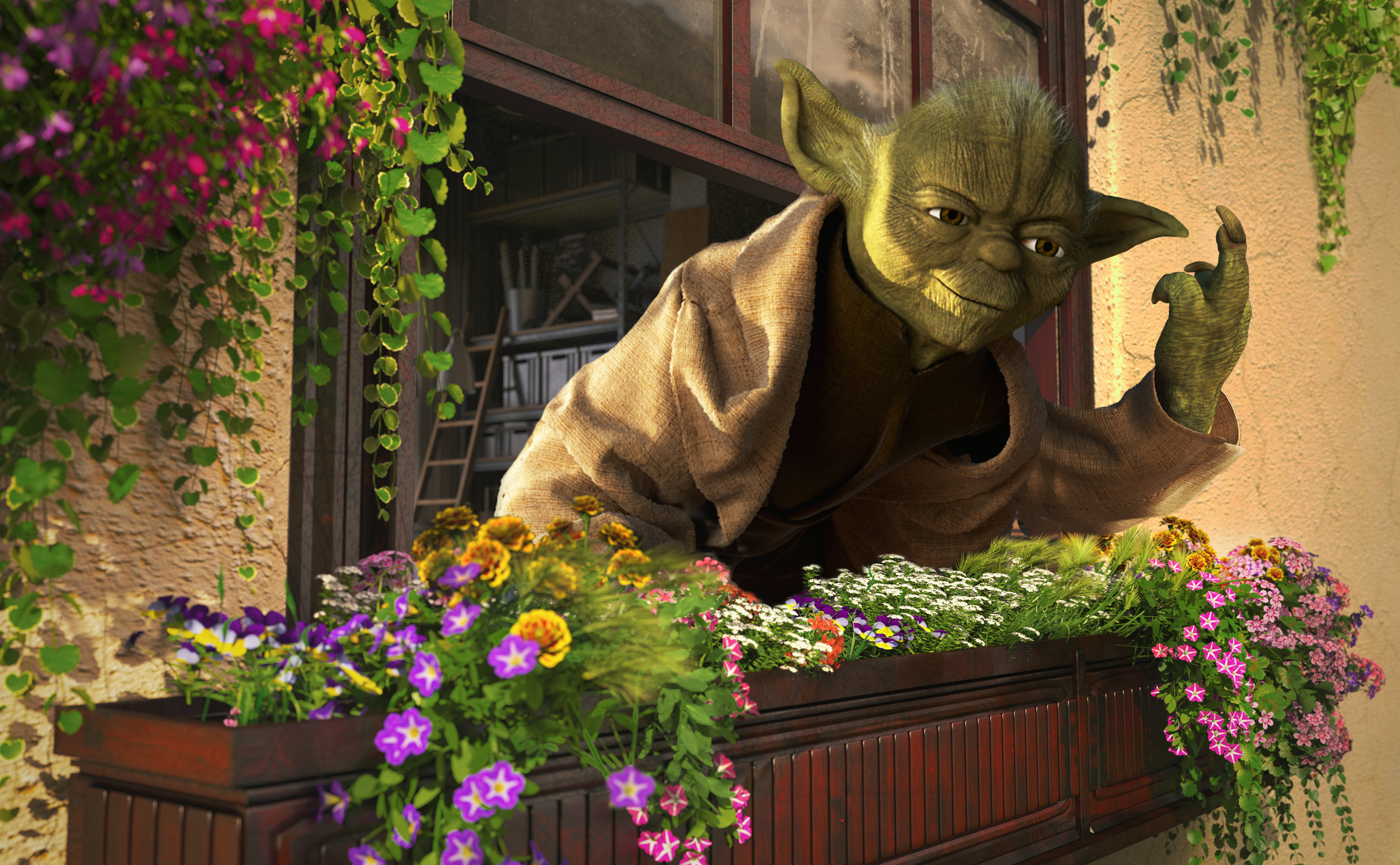 Yoda Flip Off